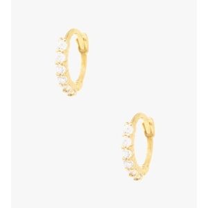 Cupcakes and Cashmere Scarlett Mini Gold Hoop